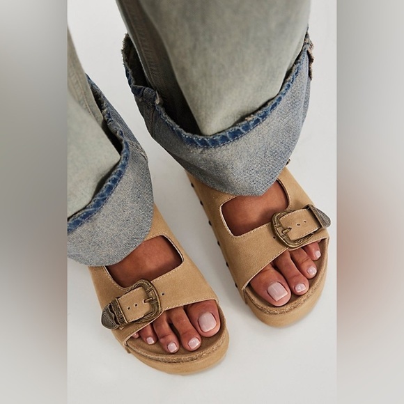 INTENTIONALLY BLANK Shoes - Rule Breaker Goes West Flatform Sandals